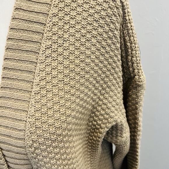 Gap Long Sleeve Open Front Cardigan Sweater Women’s Small Taupe Pockets (A0130) - Picture 2 of 7